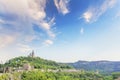 Beautiful view of the ancient fortress Tsarevets in the mountains, in Veliko Tirnovo, Bulgaria Royalty Free Stock Photo