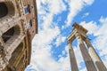 Beautiful view on the ancient Roman Theatre of Marcellus( Teatro di Marcello ) Royalty Free Stock Photo