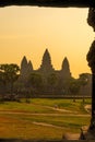 beautiful view of angkor wat Royalty Free Stock Photo