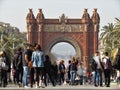 Beautiful View of the Arc de Triumf in Barcelona