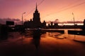 Beautiful view of the architecture of Moscow