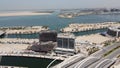 Beautiful view of the artificial islands and buildings in UAE.
