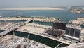 Beautiful view of the artificial islands and buildings in UAE.