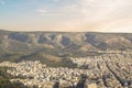 Beautiful view Athens landscape Royalty Free Stock Photo