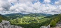Panoramic view from atop Seneca Rocks in West Virginia