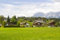 A beautiful view of the austrian alps and Oberndorf in Tirol Royalty Free Stock Photo