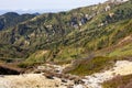 The beautiful view of the autumn leaves of Shiga Kogen in Japan. Royalty Free Stock Photo