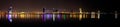 Panormic view of Bahrain Skyline at night