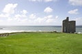 Beautiful view of Ballybunion castle and beach Royalty Free Stock Photo