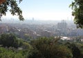  View Barcelona City in Parc Guell ,spain