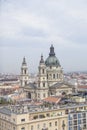 Beautiful view of the Basilica of Saint Stephen and the historic center of Budapest Royalty Free Stock Photo