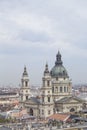 Beautiful view of the Basilica of Saint Stephen and the historic center of Budapest Royalty Free Stock Photo