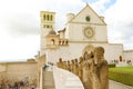 Beautiful view of Basilica of St. Francis of Assisi, Umbria, Italy Royalty Free Stock Photo
