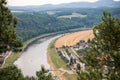 Beautiful view of Bastei rocks Royalty Free Stock Photo