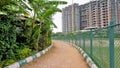 Beautiful view of BBMP Kalena Agrahara Lake. Spread across seven acres with freshwater, thick greenery lake Royalty Free Stock Photo