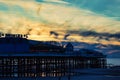 Beautiful view of the beach in Blackpool