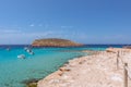 Beautiful view of of the beach Cala Escondida. Ibiza, Balearic Islands. Spain Royalty Free Stock Photo