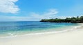 Beautiful view of a beach with clear skies Royalty Free Stock Photo