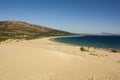 Beautiful view on beach and ocean, Spain, Tarifa Royalty Free Stock Photo