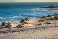 Beautiful view on beach and ocean, Spain, Tarifa Royalty Free Stock Photo