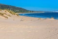 Beautiful view on beach and ocean, Spain, Tarifa Royalty Free Stock Photo