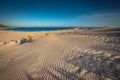 Beautiful view on beach and ocean, Spain, Tarifa Royalty Free Stock Photo