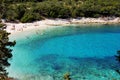 Beautiful view of a beach with rocks and turquoise water