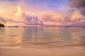 Beautiful  view of  beach  and sky at twilight Royalty Free Stock Photo