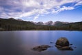 Beautiful view of the Bear Lake in the Rocky Mountains National Park, in the State of Colorado Royalty Free Stock Photo