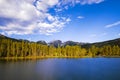 Beautiful view of the Bear Lake in the Rocky Mountains National Park, in the State of Colorado Royalty Free Stock Photo