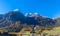 Beautiful view of Bergun in Autumn Royalty Free Stock Photo