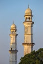 Beautiful view of Bibi Ka Maqbara minars at sundown,Aurangabad, Maharashtra, India