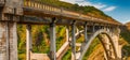 Beautiful view of Bixby Bridge in Big Sur, California Royalty Free Stock Photo