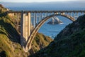 Beautiful view of Bixby Creek Bridge, in Big Sur, California Royalty Free Stock Photo