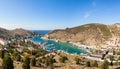 Beautiful view of the Black Sea and the city Balaklava.