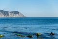 Beautiful view black sea coast in Anapa Royalty Free Stock Photo