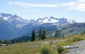 Beautiful view from Blackcomb Mountain in BC