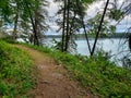 Beautiful view on the BLue Lakes Hiking Trail at Duck Mountain Provincial Park, Manitoba, Canada