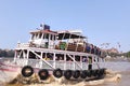 Beautiful view of a boat ferry at mumbai