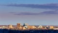 Beautiful view of Boise Idaho in morning colors