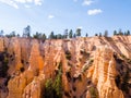 Beautiful view of Bryce canyon cliffs