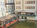 Beautiful view of the building and the river in Prague, Czech Republic Royalty Free Stock Photo