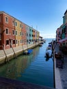 Beautiful view of of Burano island, Venice, Italy