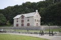 Beautiful view of the Bytown Museum on the Rideau Canal in Ottawa Royalty Free Stock Photo