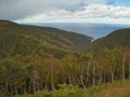 Beautiful view from Cabot Trail, Cape Breton National Park, Nova Scotia, Canada Royalty Free Stock Photo