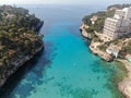 Cala Santany beach in the coast in Majorca Royalty Free Stock Photo