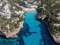 Cala Santany beach in the coast in Majorca Royalty Free Stock Photo