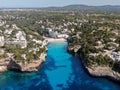 Cala Santany beach in the coast in Majorca Royalty Free Stock Photo