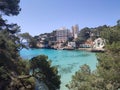 Cala Santany beach in the coast in Majorca Royalty Free Stock Photo