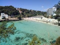 Cala Santany beach in the coast in Majorca Royalty Free Stock Photo